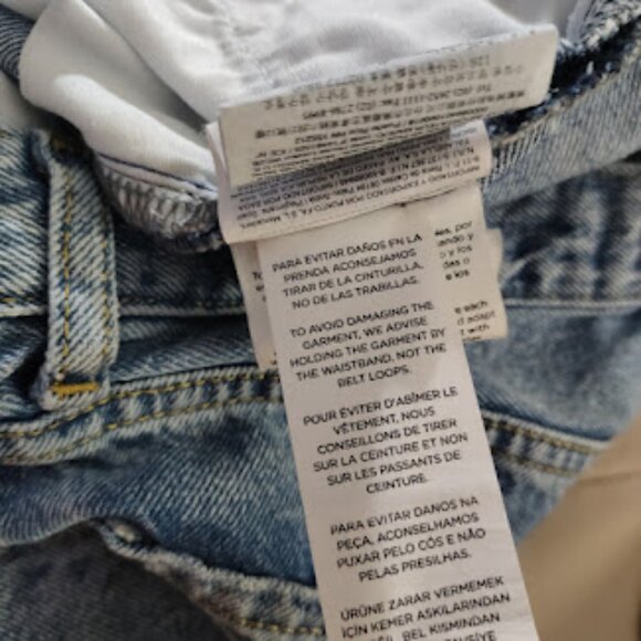 MANGO MNG | Kaia Straight Wide Leg Raw Distressed Hem High Rise Jeans 2 - Picture 12 of 13